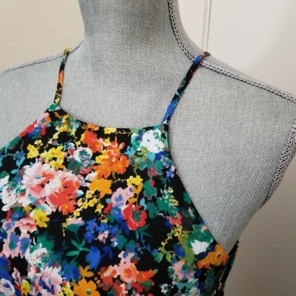 Forever 21 high neck floral dress Small - Picture 2 of 5